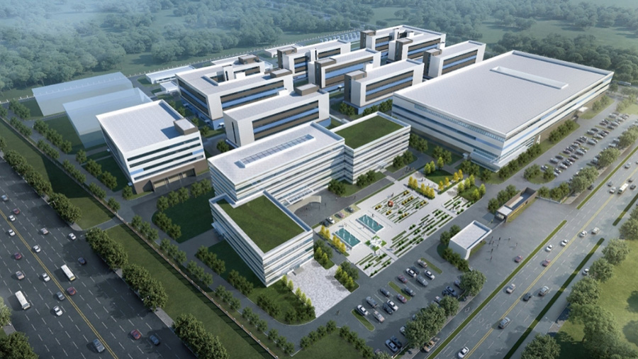 三工廠項目首棟車間順利封頂